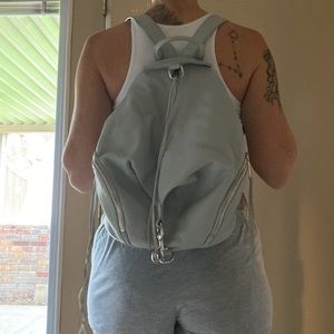 NWOT Rebecca Minkoff Leather backpack handbag with dustbag. Never been used/worn